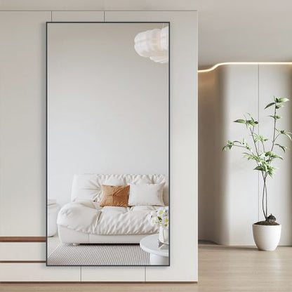 Miroir sur pied 180x80 cm noir